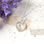Healing Clear Quartz Heart Gemstone Silver Necklace, thumbnail 2 of 10
