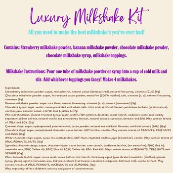 Luxury Milkshake Kit Letterbox Gift Hamper, 6 of 6