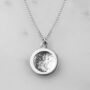 Full Moon Sterling Silver Necklace, thumbnail 2 of 5