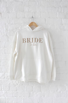 Personalised Embroidered 'Team Bride' Hoodie, 11 of 12