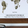 Personalised Grandad's World Photo Gift Map, thumbnail 4 of 12