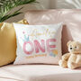 First Birthday Personalised Cushion, thumbnail 1 of 5