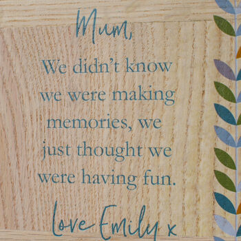 Personalised Photo Frame For Mum With Message, 3 of 4