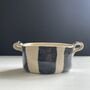 Handmade Stripy Stoneware Dish For Serving Or Baking, thumbnail 11 of 12