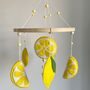 Handmade Lemon Citrus Mobile For Baby Crib, thumbnail 1 of 4