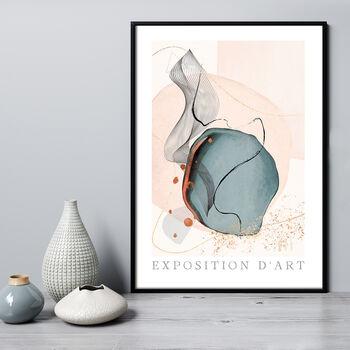 Abstract Art Exhibition Gallery Giclee Print, 2 of 3