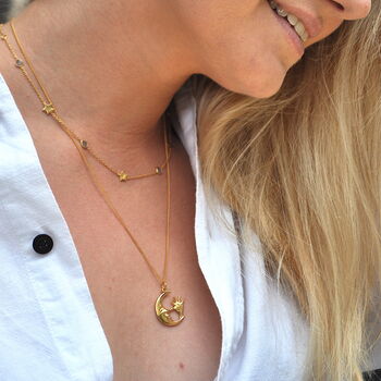 Gold Mooney Necklace, 3 of 4