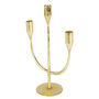 Luxury Gold Wave Candle Holder Centrepiece, thumbnail 2 of 7
