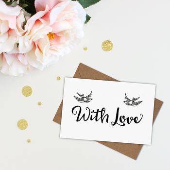 'With Love' Wooden Stamp, 2 of 5