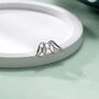 Sterling Silver Cute Robin Bird Stud Earrings, thumbnail 3 of 12