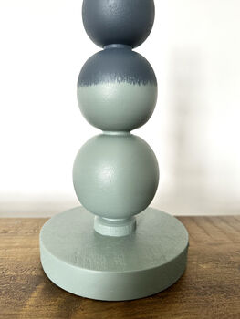 Mapais Wood Table Lamp Painted In Farrow And Ball Paint, 4 of 10