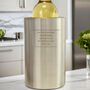 Personalised Any Message Stainless Wine Cooler, thumbnail 2 of 6