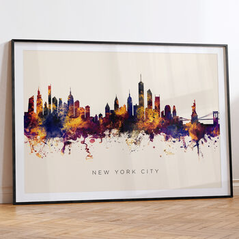 New York Skyline Cityscape Black And White, 6 of 12