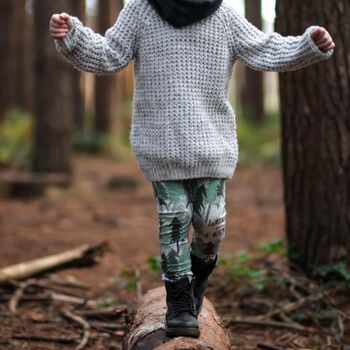 'Wild And Free' Tree Pattern Baby Leggings, 2 of 4