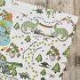 Recycled Dinosaur Wrapping Paper, thumbnail 2 of 4
