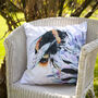 Inky Bumblebee Outdoor Cushion For Garden Furniture, thumbnail 1 of 9