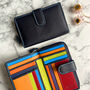 Women's Genuine Black Leather Purse Rfid Secure, thumbnail 1 of 3