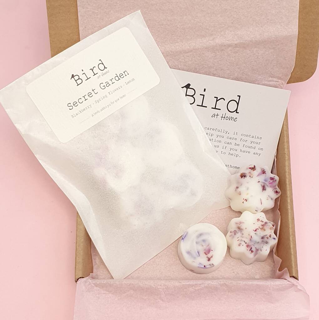 Secret Garden Botanical Wax Melts By Bird At Home