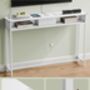 Slim Console Table Console Table With Charging Station, thumbnail 7 of 8