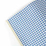 Personalised Blue And White Gingham Picnic Blanket, thumbnail 6 of 9