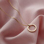 Personalised Gold Circle Necklace, thumbnail 2 of 8