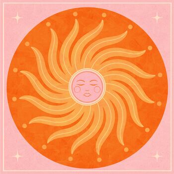 Embrace Balance, Bohemian Celestial Sun Yoga Meditation Art Poster, 3 of 3