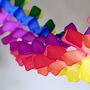 Rainbow Multicoloured Honeycomb Paper Garland, thumbnail 4 of 5