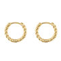 Gold Or Silver Minimalist Huggie Hoop Earrings, thumbnail 9 of 12