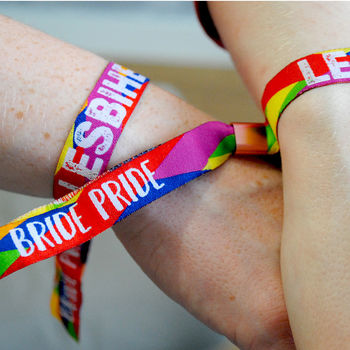 Lesbihen Bride Pride Gay/Lesbian Hen Party Wristbands, 2 of 12