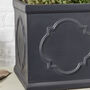 Monviso Black Embossed Planter, thumbnail 6 of 7