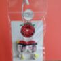 Festive Painted Father Christmas Earrings With Stand, thumbnail 4 of 12