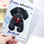 'Happy Woofday' Dog Blue Birthday Card, thumbnail 1 of 6