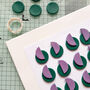 Teal Slice | Polymer Clay Statement Earrings, thumbnail 2 of 7
