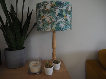 Jungle Print Lampshade White, 6 of 6