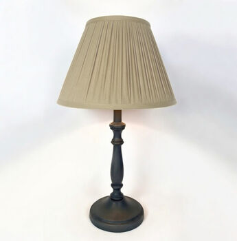 Linen Gathered Lampshade, Duplex Fitting, 5 of 5