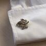 Maple Leaf Silver Cufflinks Gift For Men 316 L Stainless Steel Nature Inspired Accessory, thumbnail 4 of 4