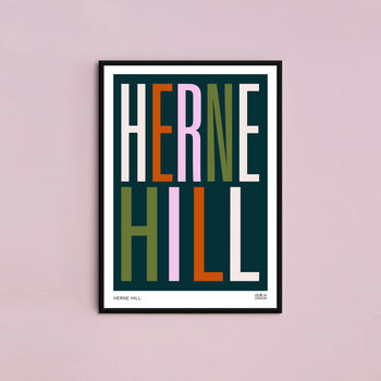 Herne Hill Typographic Print, 2 of 5