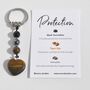 Protection Crystal Gemstone Key Ring Gift, thumbnail 1 of 4
