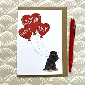Cavalier King Charles Spaniel Happy Valentine's Card, 6 of 6