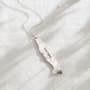Personalised Large Fortune Fish Pendant Necklace, 2 of 9