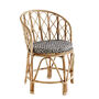 Bamboo Chair With Seat Pad, thumbnail 2 of 2