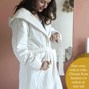 Birthday Flower Soft Bamboo Robe Dressing Gown Gift, 10 of 10