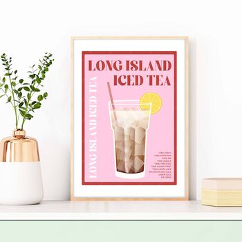 Long Island Iced Tea Cocktail Print, 6 of 6