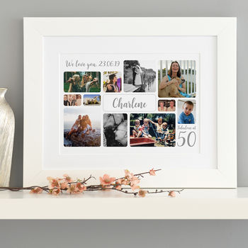 Personalised 50th Birthday Photo Collage, 3 of 12