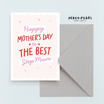 Cute Best Step Mum Mother's Day Card, 2 of 5
