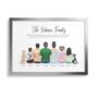 Personalised Family Gift, With Pets Cats And Dogs Print, thumbnail 2 of 12