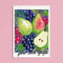Pear Grape Kitchen Print, thumbnail 4 of 10