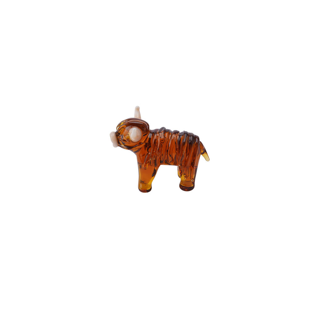 Glass Highland Cow Figurine | Gift Boxed, 1 of 3
