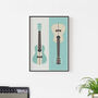 Ukulele Print | Musical Instrument Poster, thumbnail 7 of 8
