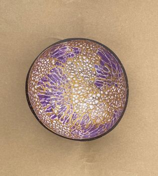 Gold Pattern Coconut Shell Snack / Buddha Bowl, 5 of 12